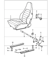 asiento deportivo completo 911 HASTA 1980