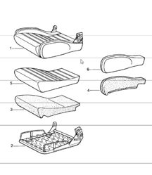 sedile sportivo, cuscino sedile, parti singole 911 1981 IN POI