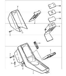 Mittelkonsole 911 1978-83