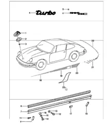 ferrures décoratives 911 1978-83
