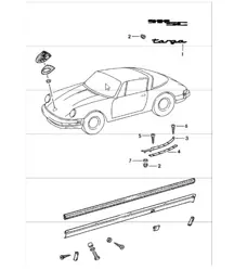 Zierbeschläge 911 TARGA 1978-83