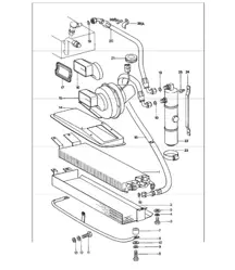 Kondensator-Kältemittelleitungszubehör und anderes vorne 911 1978-83