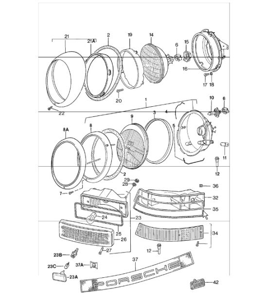 Faros delanteros 911 1978-83