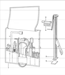 Outil, cric, autocollants 911 1984-86