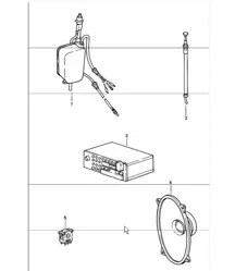 Radioeinbauteile 911 1984-86