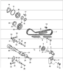 Mando valvula izquierda 911 1984-86