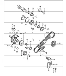 control de válvula derecho 911 1984-86