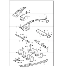 capot moteur conduit d'air 911 1984-86