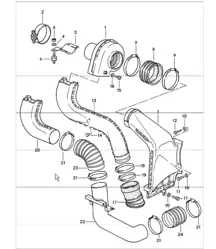 Injection d'air 911 TURBO 930.66/68 1984-86
