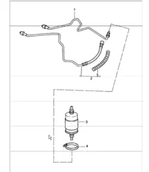 fuel system rear 911 CARRERA 1984-86