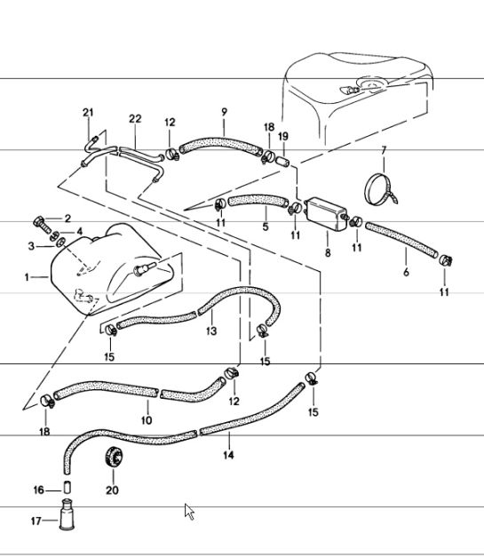 Tank ventilation 911 1984-86