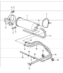Cartouche carbone 911 1984-86