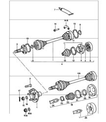 drive shaft 911 1984-86