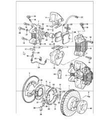 disc brake rear axle 911 TURBO / CARRERA M491 1984-86