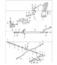 Pedale Gaspedalsteuerung 911 1984-86