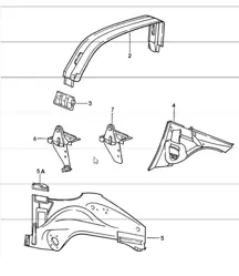 Innenverkleidung 911 TARGA / CABRIO 1984-86