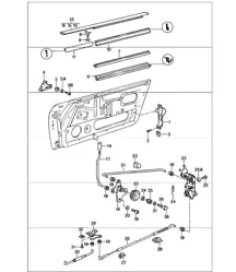 inbouwdelen deuren 911 1984-86