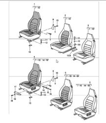 front seat 911 1984-86