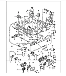 Sitzgestell elektrisch 911 1984-86