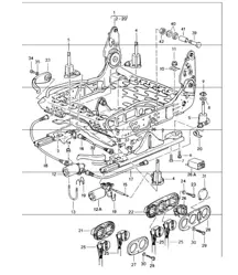 sedile sportivo, telaio sedile 911 1984-86
