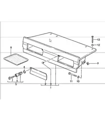 achter bagagedump 911 CABRIO M419 1984-86