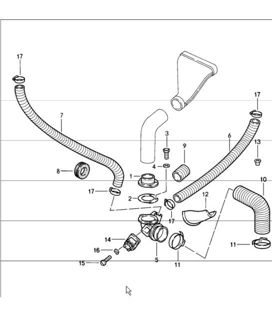 Diagram 813-11 Porsche 955 Cayenne 3.2L V6 2003-06 Body