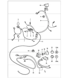 Elektrische Komponenten für Klimaanlage 911 1984-86