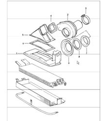 ventola anteriore Auto con guida a destra 911 M573 1984-86