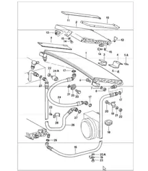 accessori linea refrigerante condensatore e altro posteriore 911 1984-86