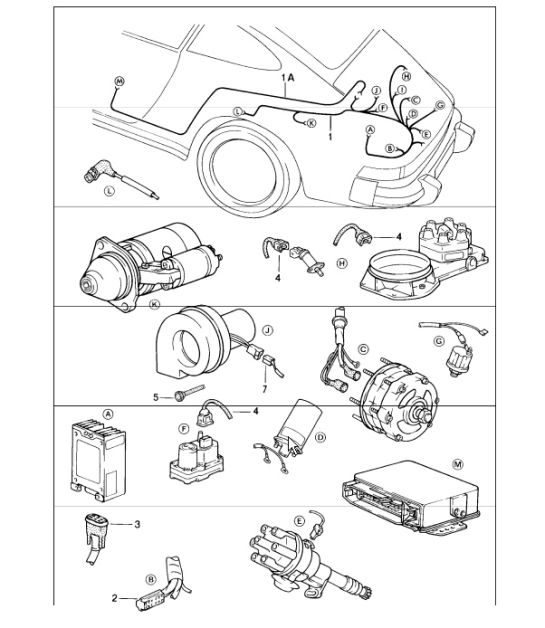 cablaggi: motore 911 1984-86