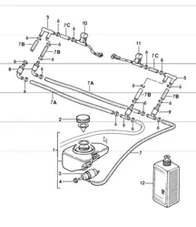 intensive windscreen washer 911 1984-86