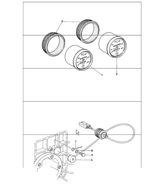 Diagram 906-05 Porsche 997 MKII Turbo 2009>> Équipement électrique