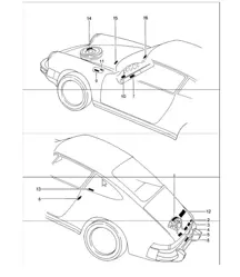 autocollant 911 1987-89