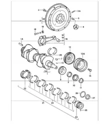 Kurbelwelle 911 1987-89