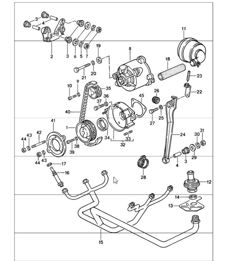 injection d'air 911 TURBO 930.66/68 1987-89