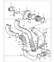 ventilador adicional 911 CARRERA 930.20/25/26 1987-89