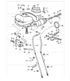 circuit d'alimentation avant 911 1987-89