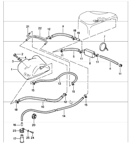 tank ventilation 911 1987-89