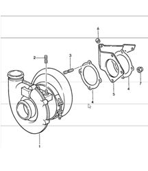 turbocharger 911 TURBO 930.66/68 1987-89
