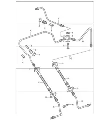 Bremsleitung hinten 911 1987-89