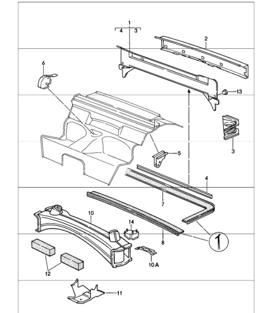frame rear 911 1987-89
