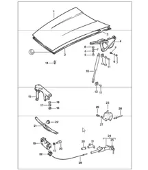 Deckel vorne 911 1987-89
