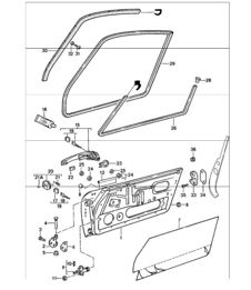 accessoires portes 911 1987-89