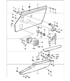 équipement intérieur : portes 911 1987-89
