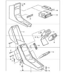 Mittelkonsole 911 1987-89