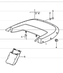capota descapotable 911 CABRIO 1987-89