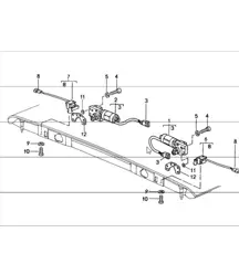 capote, loquet réglable électriquement 911 CABRIO M439 1987-89