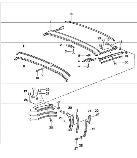 Diagram 811-32 Porsche 911 & 912 (1965-1989) Body