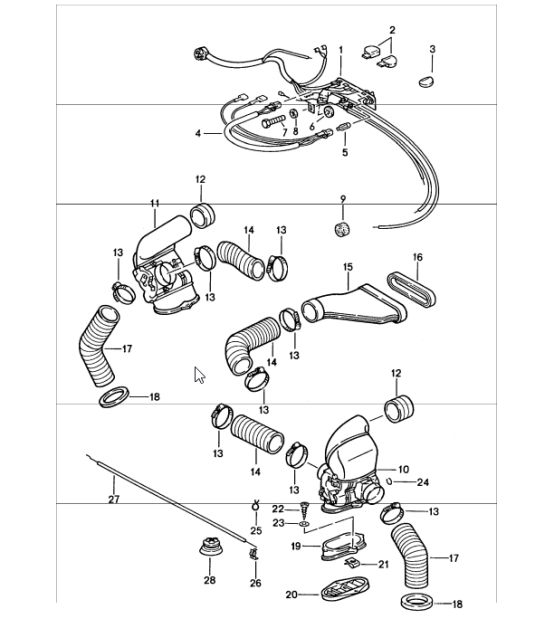 sistema de ventilación calefacción - 2 - 911 1987-89