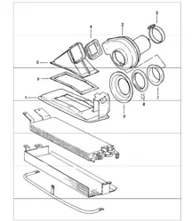ventola anteriore GUIDA A DESTRA Auto 911 M573 1987-89